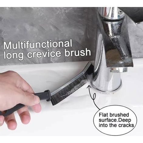 Brosse Nettoyage Interstices - Poils Durs - Pour Joints Carrelage Salle De Bain Cuisine Fenetres - 2 Unites (1/5)