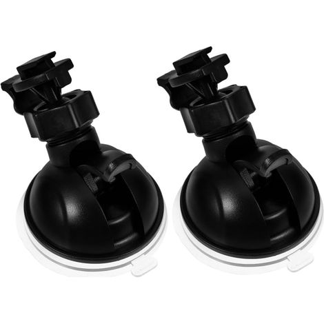 Lot de 2 Supports à Ventouse Réglables pour Caméra Embarquée de Voiture Fixation 1/4 Mini Rotule Compatibles Pare-Brise et Tableau de Bord Noir Montage Sécurisé pour Dashcam (1/5)