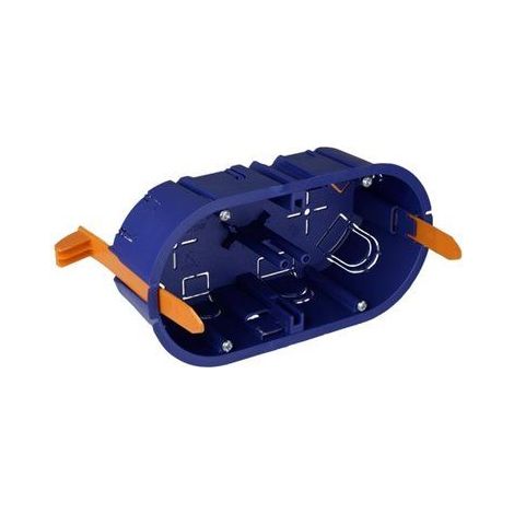 Caja mecanismos empotrar tabique hueco 2 elementos 139x68x46mm (1/5)