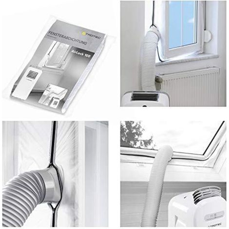 Kit de calfeutrage de fenêtre 400 cm – Pour climatiseur et sèche-linge – Installation rapide avec bande autocollante – Accessoire de climatiseur mobile (1/5)