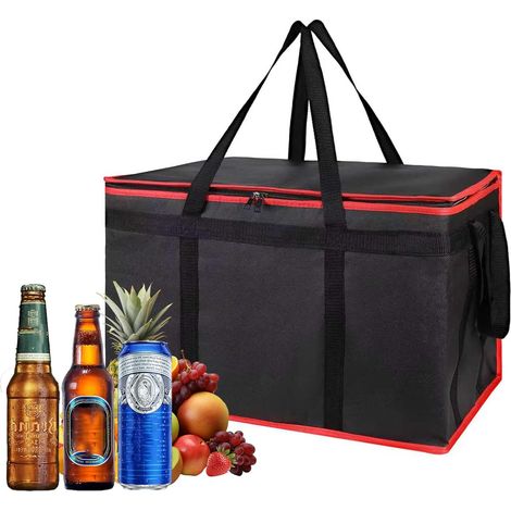 XXXL Sac Isotherme Isolant en Tissu Oxford, Protection Anti-Éclats, Pliable et Stable avec Poignée de Transport – Idéal pour Camping, Pique-Nique, Conservation des Aliments (1/5)