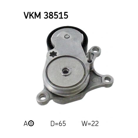 Tendeur de courroie, courroie trapézoïdale à nervures SKF VKM 38515 A2702000370