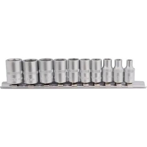 Llaves y dados Draper 1/4 socket set acero cromo vanadio soporte metal