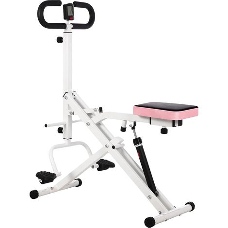 Máquina de remo, 12 niveles de resistencia, diseño plegable, color blanco. (1/2)