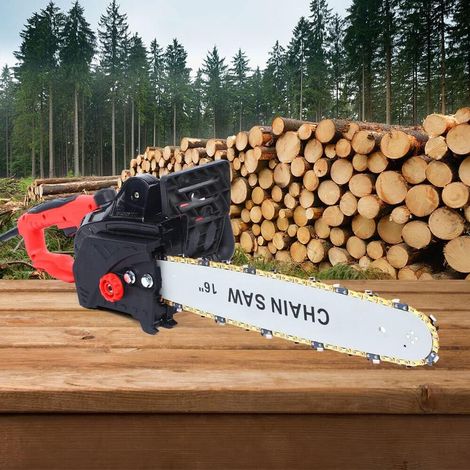 Tronçonneuse électrique 16" - Tronçonneuse électrique - Tronçonneuse à bois - Tronçonneuse de jardin - 2000 W 220 V