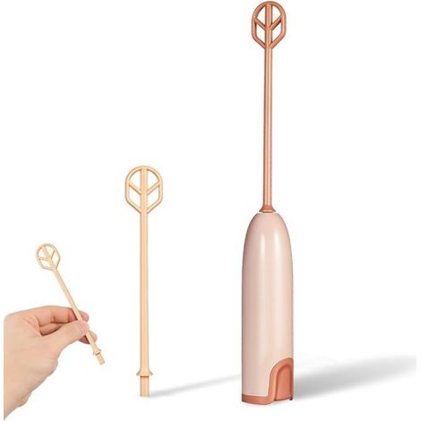 Batidora de mano eléctrica portátil apta para papillas con mango extensible, rápida y fácil de usar, desmontable y fácil de usar (1/5)