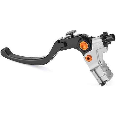 Maître-cylindre de frein à montage radial universel 19rcs, câble de levier d'embrayage, pompe hydraulique pour moto, leviers de freins pour Nanja Honda - Levier d'embrayage argenté (1/5)