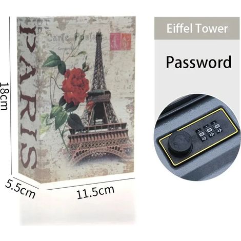 Filiyano-Tirelire, coffre-fort à code pour espèces et pièces (Tour Eiffel) (1/3)