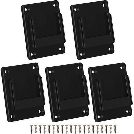 Lot de 5 supports muraux de rangement pour outils électriques 18V/36V (noir) (1/4)