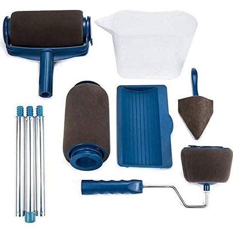2 Rodillos de Pintura Antigoteo con Depósito Recargable y Mango Extensible