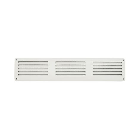 Griglia da sovrapporre in metallo con rete l. 300 x h. 60 mm alluminio argento