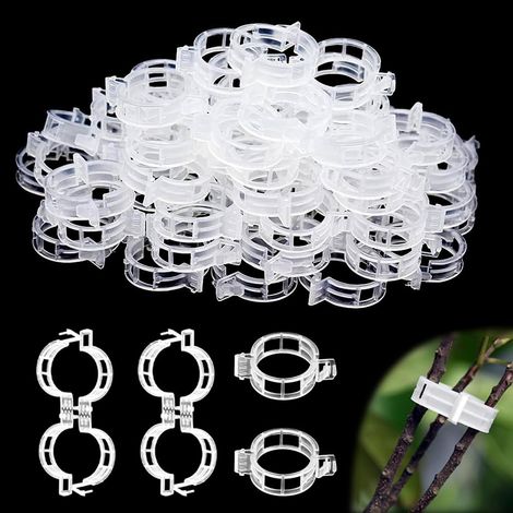 300 pièces Attache Tomate Clips de Support pour Plantes Clips Tomates Clips Tuteurs Clips Fixation Exterieur Clips Clips Grimpantes (1/5)
