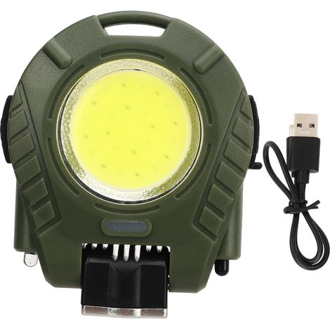 Lampe de chapeau LED à pince avec décapsuleur, lampe de travail porte-clés COB pour le camping et les situations d'urgence en extérieur (1/5)