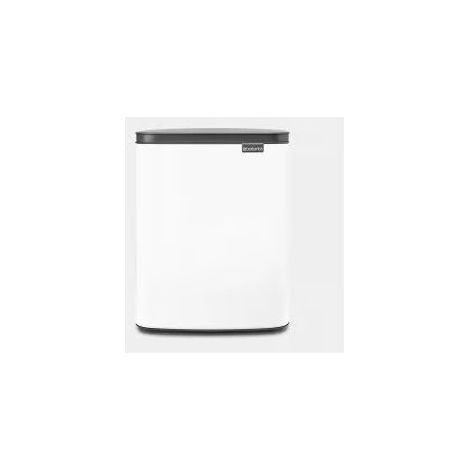 Brabantia BO12WHITE Bo Pattumiera 12 litri Acciaio 1 scomparto colore Bianco