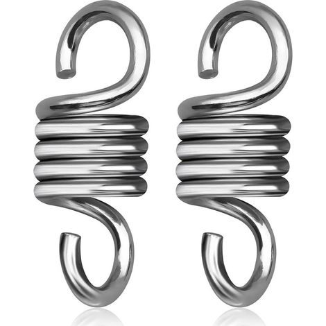 ressorts pour hamac, ressorts d'extension en acier galvanisé, pour suspendre des fauteuils et des balançoires hamac (1/5)