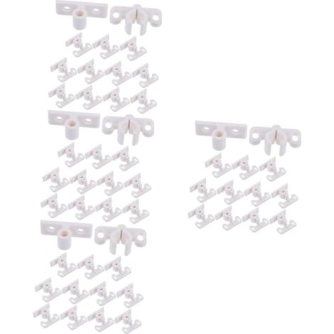 48 loquets à bille en plastique pour portes, rechange (1/5)