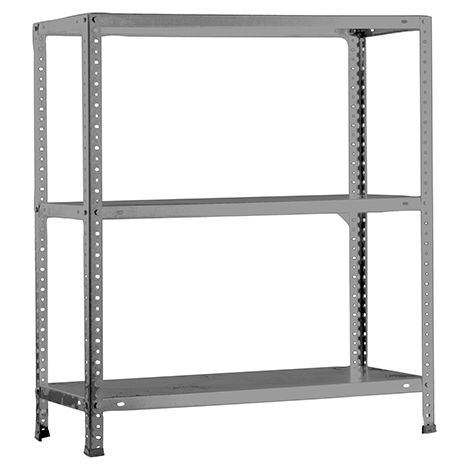 SimonRack Étagère Rangement, 900x800x400 mm, 3 Niveaux, 75 kg Capacité de Charge et Point de Flexion, Métal , Étagère Garage, Gris - Advantage