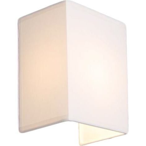 QAZQA Applique con paralume Vete - Moderno - Tessuto - Bianco/Crema - Allungato Max. 1 x Watt (1/5)