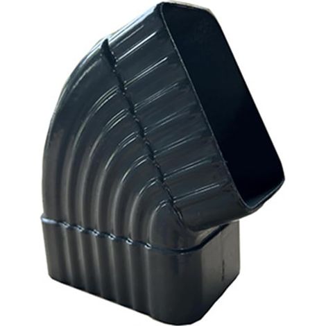 Coude latéral rectangulaire à 65°, adaptateur de coude de descente de gouttière en alliage d'aluminium, connecteur à 90 degrés pour extension de tuyau de pluie, connexion de canalisation
