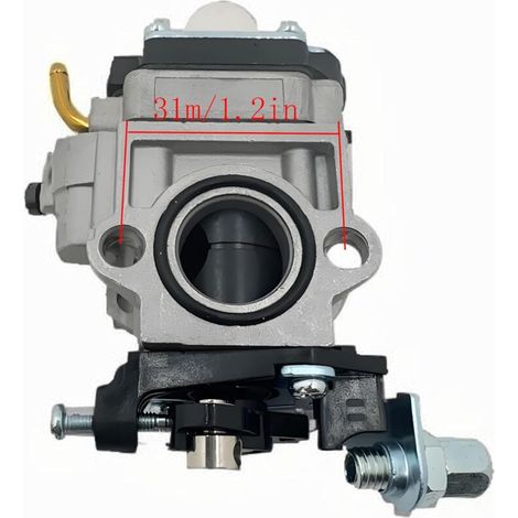 Hippotech MP15 Carburateur Débroussailleuse 52cc 43cc 49cc Carb Kit avec Joint Tuyau, Bougie et Filtre à Essence Kit de Réparation de Carburateur