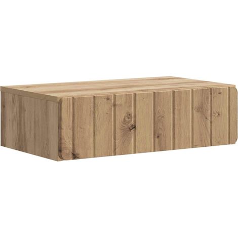 vidaXL Tavolino da Parete Laterale Rovere Artigianale
