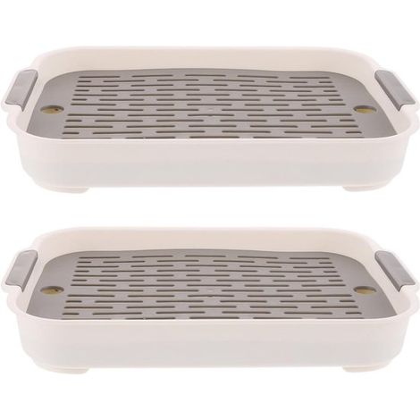 Toilette rectangulaire pour lapins et rongeurs – Facile à nettoyer – Pour animaux de compagnie (1/3)