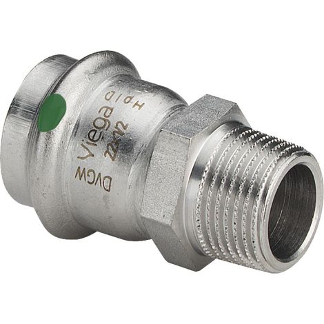 VIEGA raccord de transition AG Sanpress Inox acier inoxydable 28mmx1"