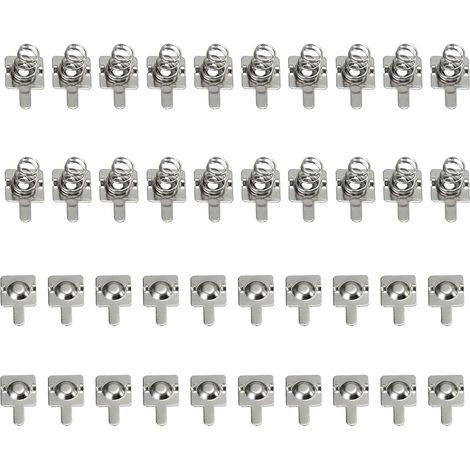 Plus-Minus-Batterieumwandlungs-Federkontakt, Batteriefederkontakte, vernickelte Platte, Umwandlungs-Federkontaktplatte, für AA- und AAA-Batterien, 14 x 12,8 x 0,3 mm, 20 Paare (1/5)