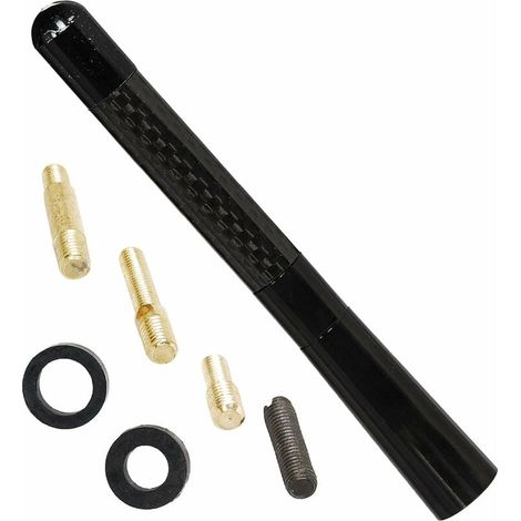 Antena corta de fibra de carbono Mazdaspeed estilo deportivo para Mazda 2, 3, 5, 6, 3 Sport, MX-5, Miata, MX-5, CX-5, todos los modelos (1/4)