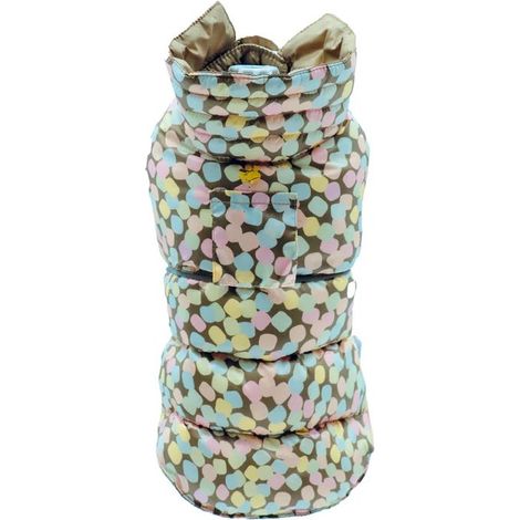 Giubbotto imbottito Marshmallow 20 cm: Giubbotto imbottito Marshmallow con collo in velluto e foro per guinzaglio e coda