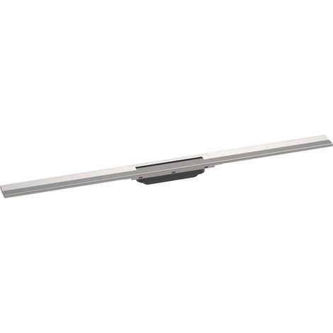 Hansgrohe RainDrain Flex - Caniveau de douche linéaire avec grille en inox 1200, pour montage libre, découpable, inox brossé 56047800 (1/2)
