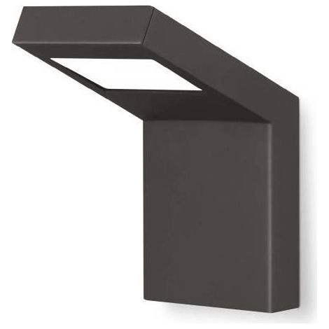 Applique murale Design rectangle anthracite 160MM blanc neutre 400 lumens extérieur IP54 (1/3)