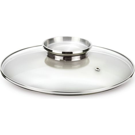 Couvercle en verre ø 20 cm avec bouton doseur d'arôme (1/4)