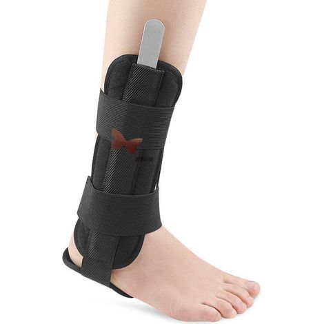 1 Attelle cheville, plaque acier, fixation tibia, soutien orthopédique, rééducation post-opératoire (1/5)