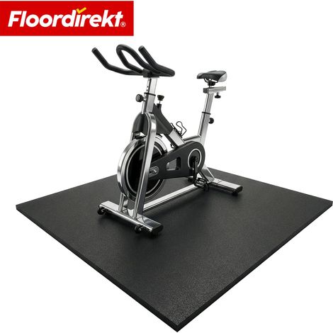 Bodenschutzmatte 100 x 100 cm Gummimatte 10 mm für Home-Gym & Fitnessgeräte