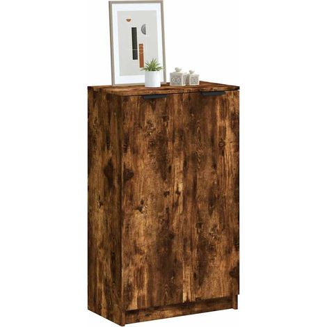 Schuhschrank Räuchereiche 59x35x100 cm Holzwerkstoff