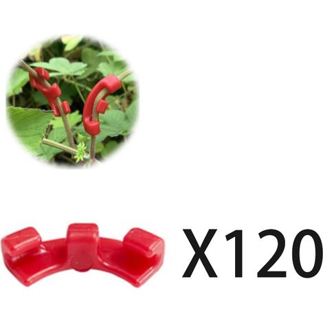 120 Stück Pflanzenwachstum Bieger Clips,90 Grad Plant Bender,Pflanzen bieger,Pflanzenbieger,Biegen Clips,zum Biegen von Pflanzenstängeln und zum Ändern der Wuchsrichtung(Rosa) (1/5)