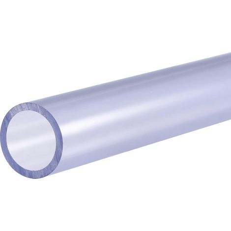 Tuyau Rigide en PVC Rond Tube PVC 20mm Diamètre Interne 25mm Diamètre Externe 0.2m Transparent Bleu Haut Transparence pour Eau Tube Artisanats Présentoirs (1/5)