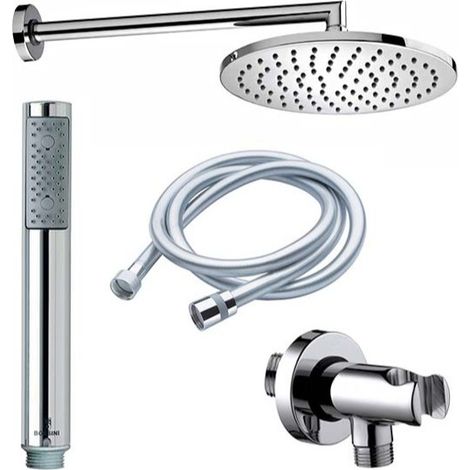 Kit con braccio da 35 cm in ottone cromato - Bossini quadrowidrc1