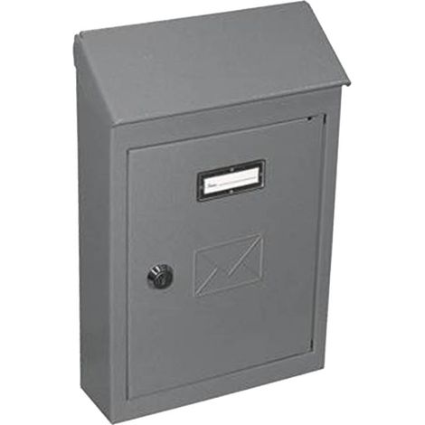 CASSETTA POSTALE 2500 C C/TETTO E CIL 20X6X30 GRIGIO- 6,0 pz