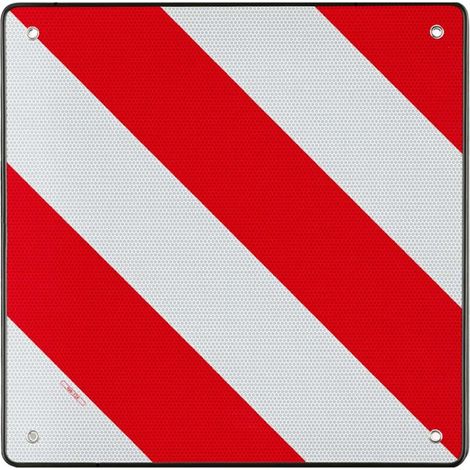 Wiltec Plaque de signalisation réfléchissante – 500 x 500 mm – Panneau de signalisation de charge saillie – Espagne – Avertissement charge arrière Porte-vélos Porte-bagage Camping-cars (1/5)