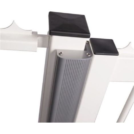 Bandeau de finition ARGENT pour ventouses MAG-UNIT 2500 / PROFIL EN ALU DE 2M - LOCINOX -