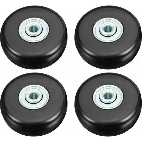 VURAHOME – Kofferrollen, Gepäckreparaturrollen, robuste 50-mm-Gummirollen mit geräuscharmer Universal-Drehfunktion für Koffer, Gepäck, Rucksäcke und Reisegepäck (1/5)