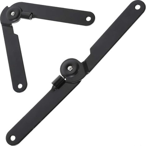 Charnières pliantes robustes, rotation à 180 degrés, couvercle en fer résistant, lot de (1/5)
