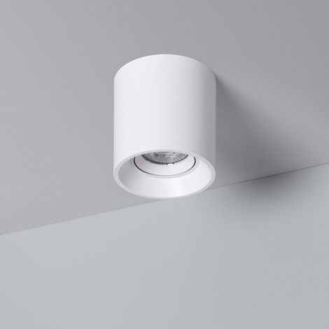 Aplique de Techo Blanco con Bombilla GU10 Space 2700K Blanco Cálido