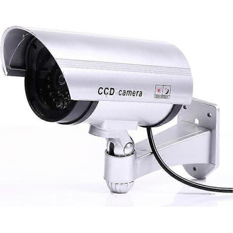 Filiyano-Lot de 2 caméras de surveillance factices avec fonction clignotante simulant une caméra de surveillance réaliste. (1/4)
