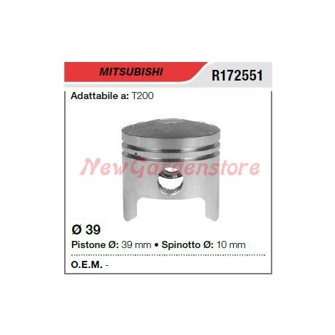Pistone segmenti spinotto MITSUBISHI decespugliatore T200 R172551