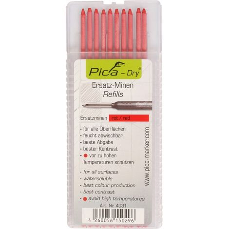Jeu de mines Pica-Dry 10x rouge, lavable à sec, 10 mines/set
