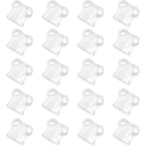 Lot de 20 Embouts de Clouage Anti-Rayures, en Plastique Transparent Calibre 18 Compatibles avec les Modèles DeWalt N558471 et N569446