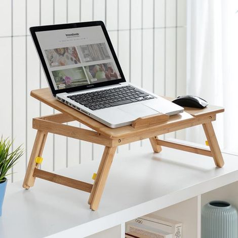 MESA PLEGABLE AUX. BAMBU LAPWOOD - EHLIS (1/5)